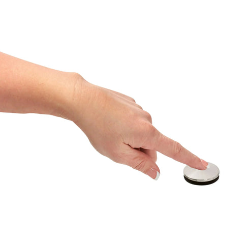 Hand operating Push And Seal Replacement Stopper 972098J Brushed Nickel For Standard Sink Drains, Easy Install, Durable