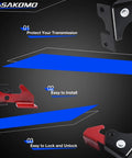 Heavy Duty Spring Parking Brake Kit For Polaris RZR And Ranger UTVs All Models; showing parts and features on dark background.