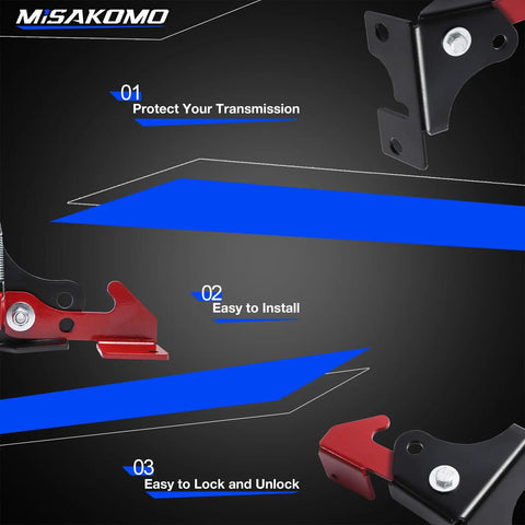 Heavy Duty Spring Parking Brake Kit For Polaris RZR And Ranger UTVs All Models; showing parts and features on dark background.