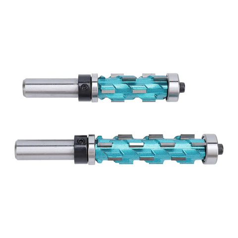 Heavy Duty Trim Spiral Router Bit 3 4 Inch Cutting Diameter With Double Bearings, premium carbide, 1/2 inch shank.