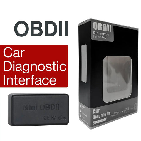 AC-4450 Bluetooth OBDII OBD2 Car Diagnostic Scanner packaging and interface box for A6 and S8 Android Car Stereos