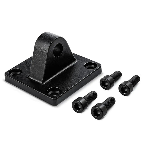 Heavy Duty Foot Flange Mount Bracket For 63mm SC Series Pneumatic Cylinders, Single Ear Style, with 4 Mounting Screws