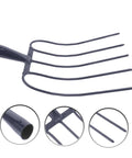 Durable Heavy Duty Multi Functional Manure Fork Handheld Tool For Outdoor Farming And Lawn Maintenance with easy grip handle