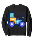 Dope Pedicab Cycle Rickshaw Sweatshirt Featuring Bold Bike Taxi Driver Artwork And Hella Comfy Premium Cotton Blend For Engaged Couples Loving Unique Streetwear Vibes black pullover with bold taxi graphic