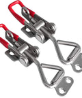 Toggle Latch Clamp 4002 With Lock Hole 304 Stainless Steel Heavy Duty Pull Hasp Latches, 550 lb Holding Capacity, Two Pack