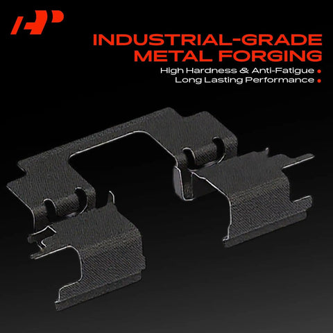 Ultimate Rear Side Disc Brake Hardware Kit Fits 2010-2013 Toyota Highlander USA Built And Gas Models Replaces Ref Number 13592Q For Smooth Stops. Industrial-grade metal brake hardware set shown.