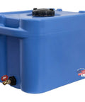 35 Gallon Blue Portable Stackable Water Storage Tank For Safe Drinking Water with brass spigot for emergency use