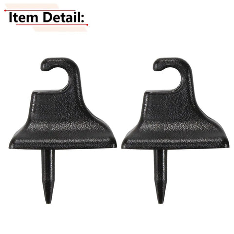 2 Pack Sun Visor Retainer Clips for Ford Mustang 1985-2004 Black Replacement Fasteners, Easy Install, Durable Plastic Mounts