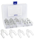 48 Piece Metal Shim Kit Pro Grade For Auto Alignment And Leveling With Multiple Inch Shims in a plastic box