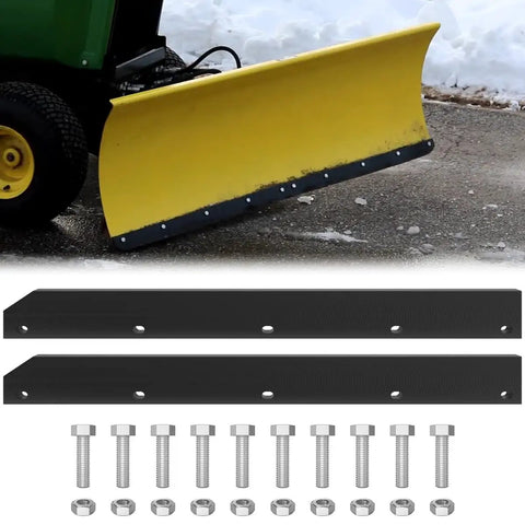 Half Inch Poly Cutting Edge Scraper Bar Replacement For 54 Inch John Deere Front Mount Snow Plow Blade M75679 Two Part Assembly