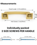 Dope Matte Gold Cabinet Handles Three And Three Quarter Inch Hole Center Drawer Pulls measurements and screw sizes