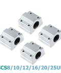 Precision Heavy Duty Four Piece Linear Motion Ball Bearing Slide Block Bushings for butter smooth 3D printer rail guides.