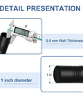 32 To 90 Inch Adjustable Tension Curtain Rod In Black No Drill Easy Install For Patio Windows Bathroom Closet And Doorway Details