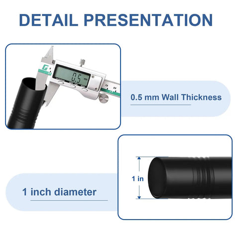 32 To 90 Inch Adjustable Tension Curtain Rod In Black No Drill Easy Install For Patio Windows Bathroom Closet And Doorway Details
