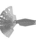 30 Degree Thread Gauge With Folding Blades 14 Piece Pitch Gauge Measures Metric Thread Pitch From 2P To 20P Stainless Steel