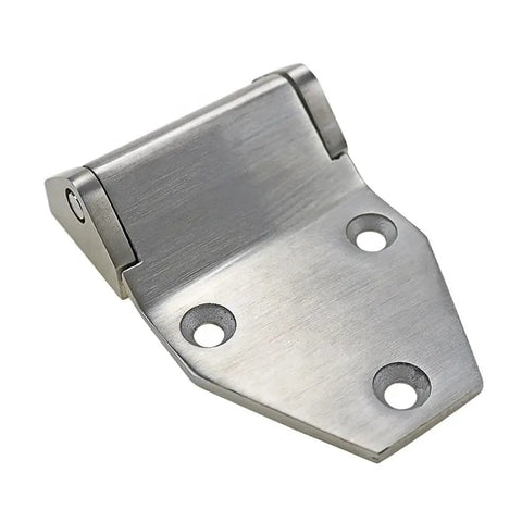 Industrial Grade Stainless Steel Door Hinge Heavy Duty Load Bearing Hardware Built Like A Workhorse For Trucks Containers And Equipment Boxes Shop Ready Rock Solid 1 Pack close-up view of shiny stainless steel hinge with visible mounting holes