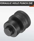 Hydraulic Hole Punch Die Set 16X20mm Oval For CH60 Electric Punching Machine made of 40Cr steel, black heavy duty punch kit.