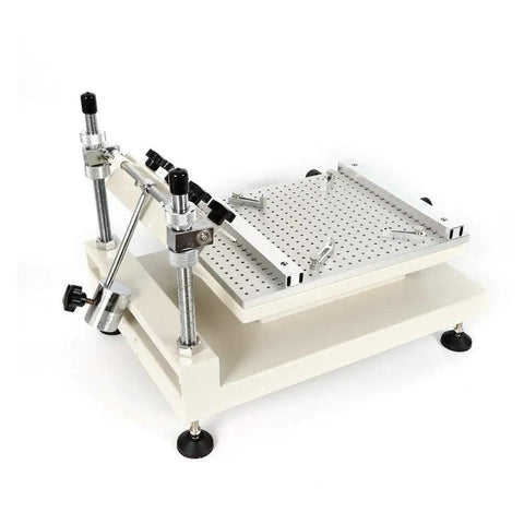 Manual Solder Paste Printer 300x400 mm Stencil Printing Machine With High Precision To 0.01 mm And Horizontal Angle Adjustment