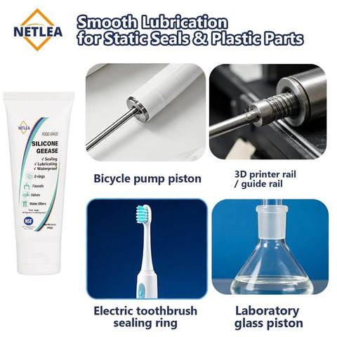 Multi Purpose Silicone Grease For O Rings And Electrical Connectors Dielectric Lubricant 1.6 Ounce Tube for seals lubrication