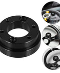 Racing Steering Wheel Adapter Plate For Modified Cars And Sim Racing Durable Alloy Wheel Adapter with installation views