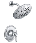 Dartmoor Shower Trim Kit With Rain Shower Head Chrome Finish For Shower System Without Valve Needs Posi Temp Valve For Installation
