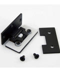 304 Stainless Steel Bathroom Glass Door Hinge Black Folding For Frameless Shower Doors And Cabinet Cupboard Built Tough No Rust 6-10mm
