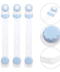 Three Pack White Refrigerator and Cabinet Lock Straps For Drawers Doors And Windows Safe Locking Durable PP Material