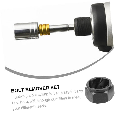 10-Piece Broken Nut Remover Set And Bolt Extractor Tools For Stubborn Nuts And Rusty Bolts Hex Socket Extractor displayed
