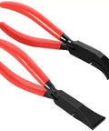 Two Pack Sheet Metal Hand Seamer With Anti Slip Handle, Metal Sheet Bender Pliers, Pro Grade Straight Plier For 45 Degree Bends.
