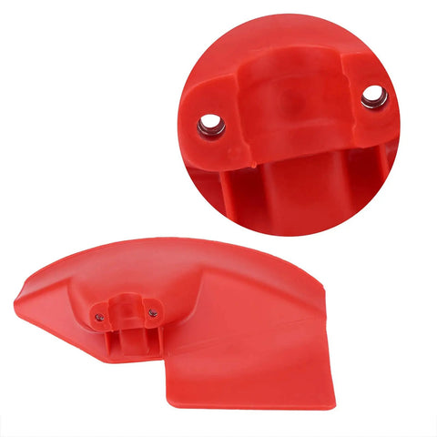 Rugged Brushcutter Guard For Straight Shaft Trimmers Red Plastic 28x17cm One Piece Shield Fits Most Straight Shaft Machines