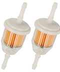 Two inline fuel filters compatible with Kohler 25 050 22-S and 25 050 03-S, 1/4 inch and 5/16 inch fuel line for John Deere small engines.