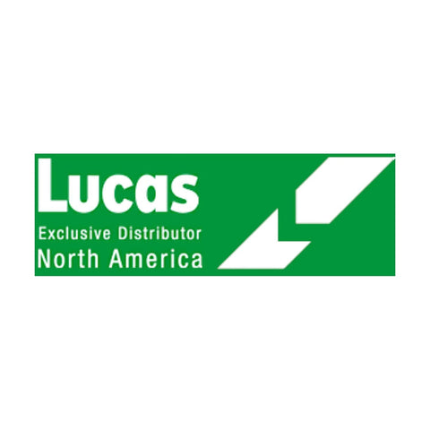 Lucas Exclusive Distributor North America logo on a green background with white arrows