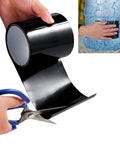 150Cm Heavy Duty Waterproof Rubber Tape For Quick Leak Stop And Repair On Any Surface Self Adhesive Patch being cut and applied