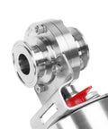 1.5 Inch Tri Clamp Sanitary Butterfly Valve With Pneumatic Actuator Built Tough SS304 Stainless Clamp Connection