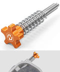 Idle Adjustment Screw Fits KTM 250XCW TPi 300XCW TPi 250EXC TPi 300EXC TPi 2018 2023 150XCW TPI 2020 2023 Orange Aluminum with grooves.