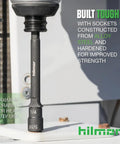 Close-up of Workhorse 4 Inch One Quarter And Five Sixteenths Reversible Magnetic Nut Driver with socket in mechanical setting