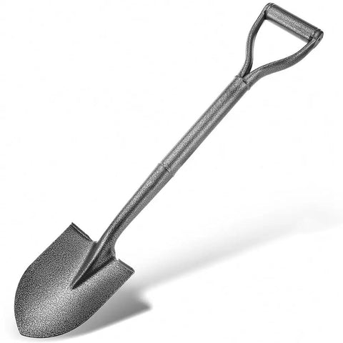 30 Inch All Metal D Handle Shovel For Digging And Gardening Steel Blade Small Spade With Short Handle Heavy Duty Workhorse
