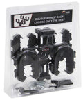Heavy Duty Gun Rack Mount For Easy Transport In Cars Trucks And SUVs Rifles Bows And Gear With 360 Degree Rotation And 0 To 180 Degree Tilt In 45 Degree Increments Cushioned Clamps And Soft Rubber Straps packaging