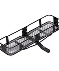 Hella Tough Metal Rear Bumper And Tow Hook Carrier For 1/10 Scale Rc Crawlers, heavy-duty black metal design, suitable for Axial SCX10.