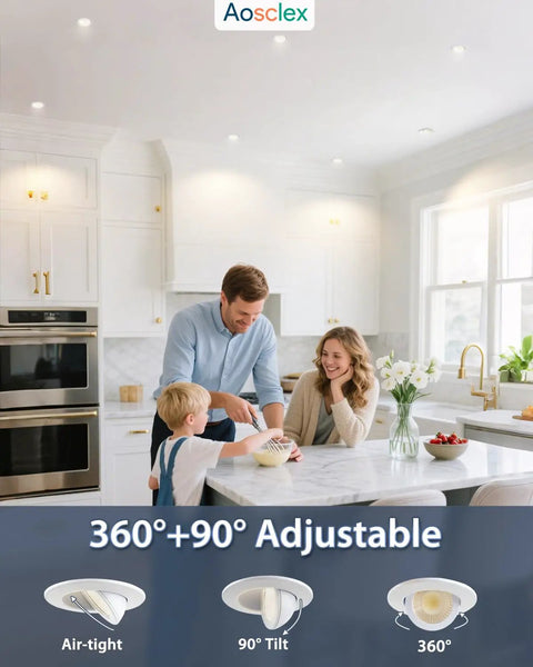 2 Inch Adjustable Gimbal Recessed Led Lights 12 Pack 5Cct Spotlight Smooth 360 Rotation 90 Tilt Dead Simple Setup Kick Up Your Vibes Solid Build Nailed It Quality Bright Illumination For Any Room