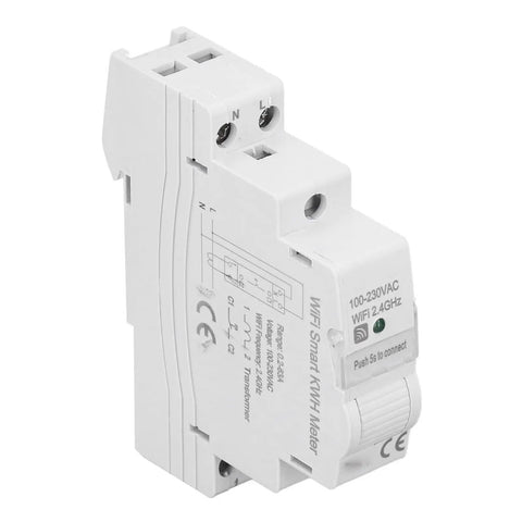 Smart Power Energy Meter Home Electricity Monitor Track Kwh Usage For High Load Appliances With Plug And Play App Control