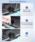 Panda Nozzle Brush Kit With Silicone Wiper installation process for Bambu Lab P1S 3D printer, showing step-by-step guide.