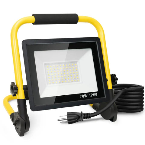 High Bright 10000LM LED Work Light Portable Flood Light With Five Foot Cord IP66 Waterproof for garage workshop use