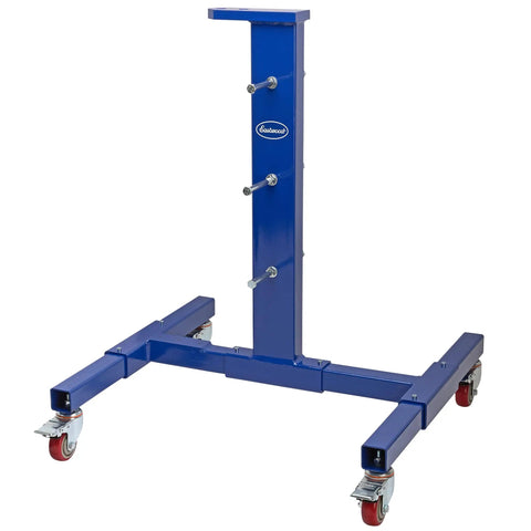 Heavy Duty Electro Hydraulic Pipe Tube Bender Forged For Rough Shop Jobs Handles Up To.120 Wall Aluminum Copper Steel Stainless Chromoly.75 Horsepower 110 Volt Motor on rolling cart in blue.
