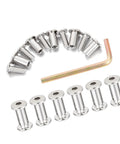 100 Set Silver Hex Drive Set Screw Assortment Kit M6x15mm Socket Cap Fasteners with wrench