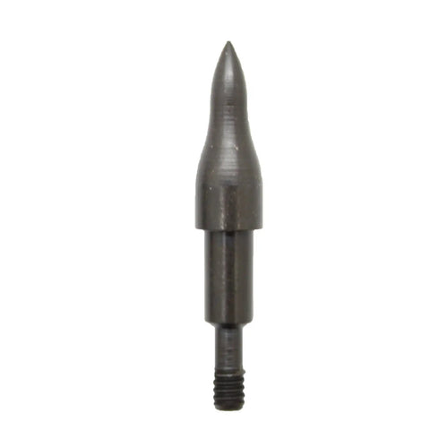 Steel Arrow Combo Points For Archery Junkies 12 Pack 85 Grain Five Sixteenths Inch Rust Resistant Black Zinc Finish Close Up