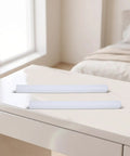 Top Shelf White Drawer Slides Kit Smooth Rolling Noise Free Furniture Hardware No Sweat Diy Assembly Durable Side Mount Glides on tabletop.