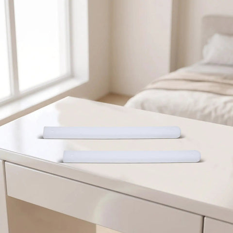 Top Shelf White Drawer Slides Kit Smooth Rolling Noise Free Furniture Hardware No Sweat Diy Assembly Durable Side Mount Glides on tabletop.