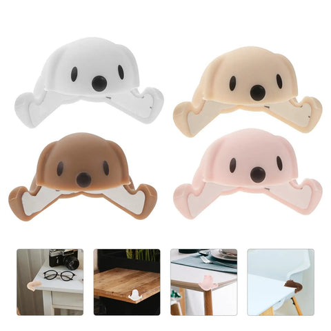 Colorful 8 Pack Silicone Table Corner Protectors with Cartoon Puppy Design Kid and Pet Safe Edge Guards for Furniture and Cabinets