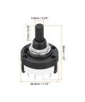 1 Pole 12 Position Rotary Switch Band Selector 1 Deck Pack Of 3 For TV, Radio And Home Electronics Projects Built For DIYers, multi pole